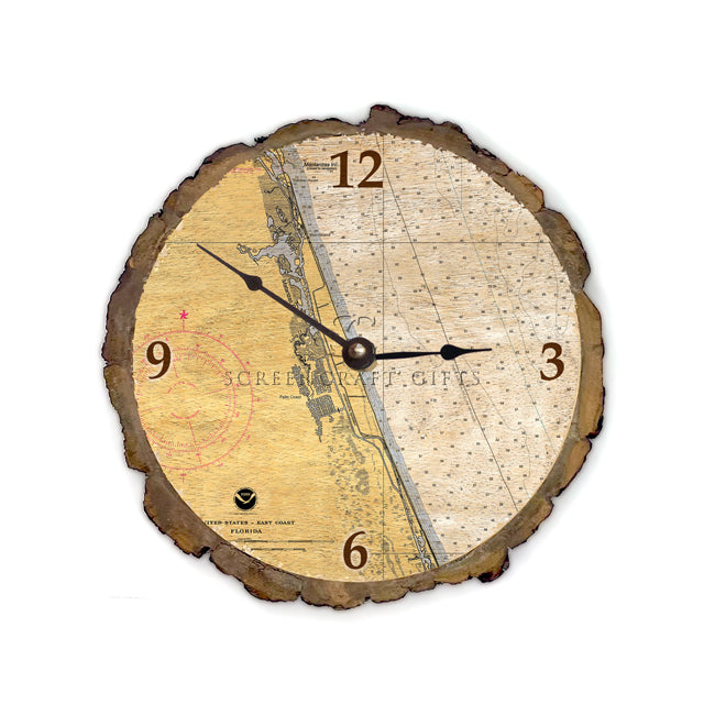 Palm Coast, FL - Wood Clock