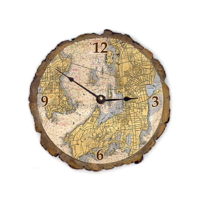 Newport, RI - Wood Clock