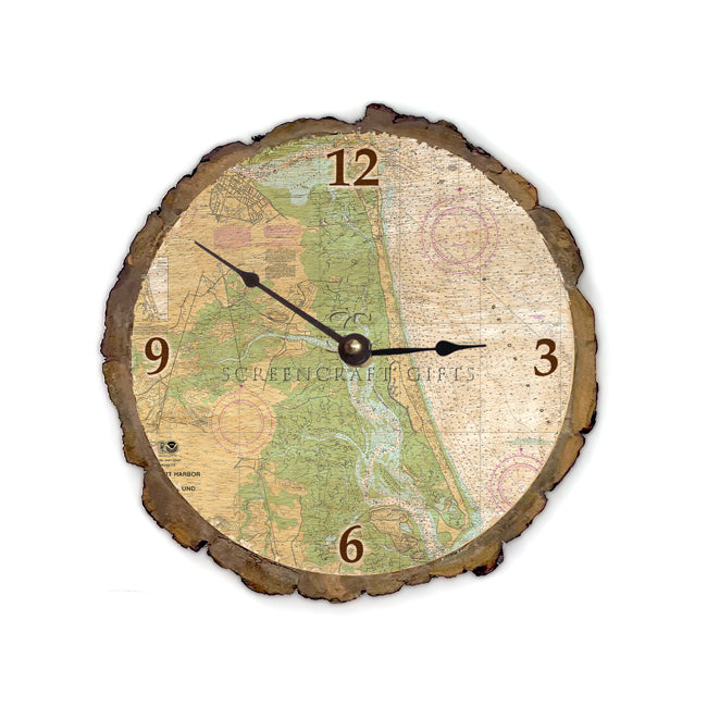 Plum Island, MA- Wood Clock