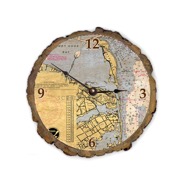 Sandy Hook, NJ - Wood Clock