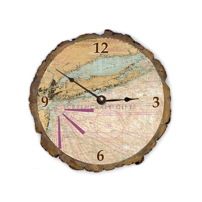 Long Island, NY  - Wood Clock