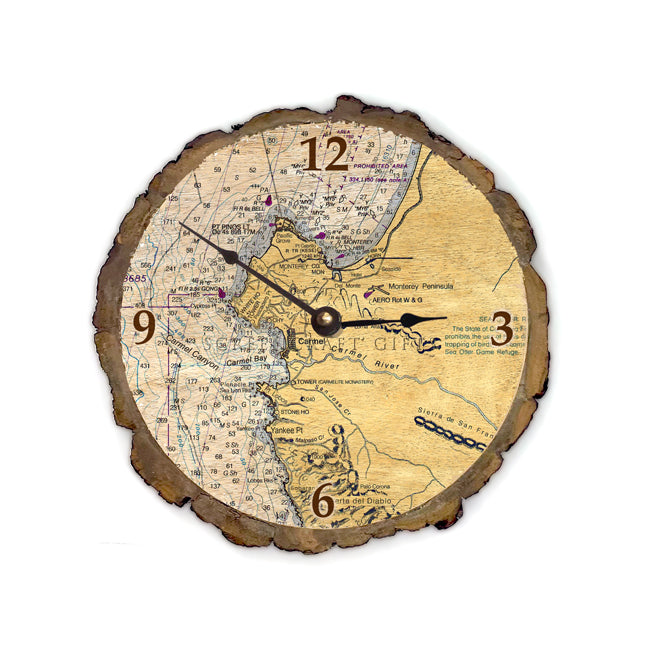 Carmel, CA -  Wood Clock