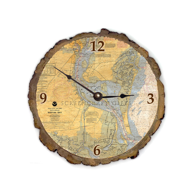 Winyah Bay, SC - Wood Clock