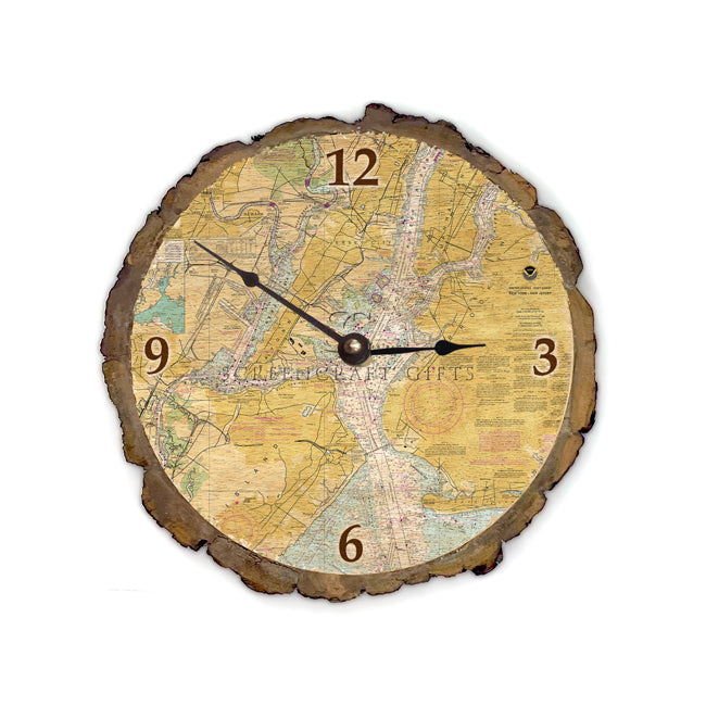 Jersey City, NJ - Wood Clock