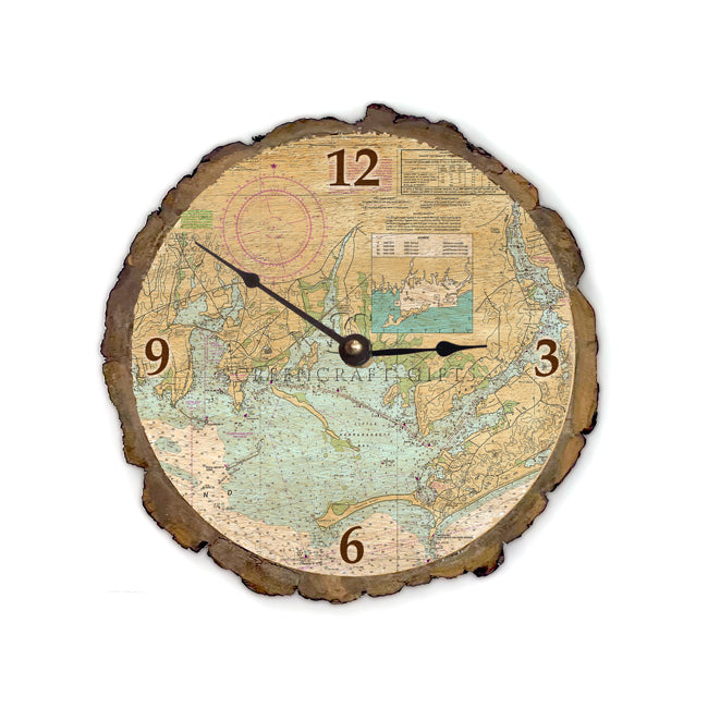 Stonington, CT - Wood Clock