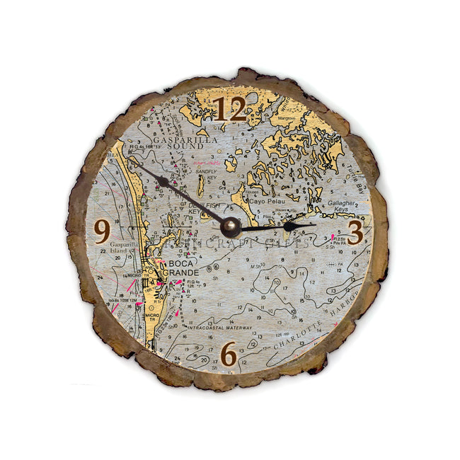 Boca Grande, FL- Wood Clock
