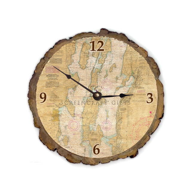 Grand Isle, VT - Wood Clock