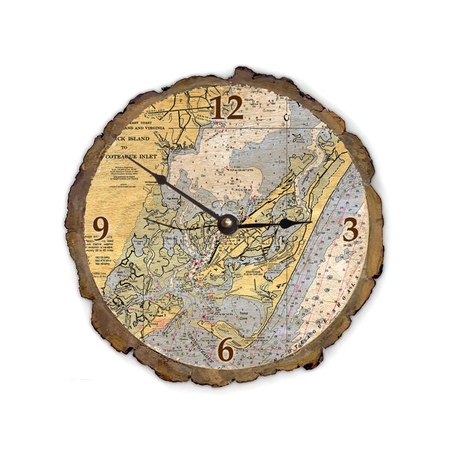 Chincoteague, VA- Wood Clock