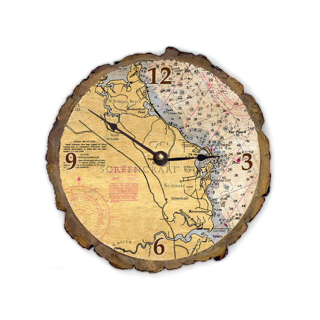 Scituate, MA- Wood Clock