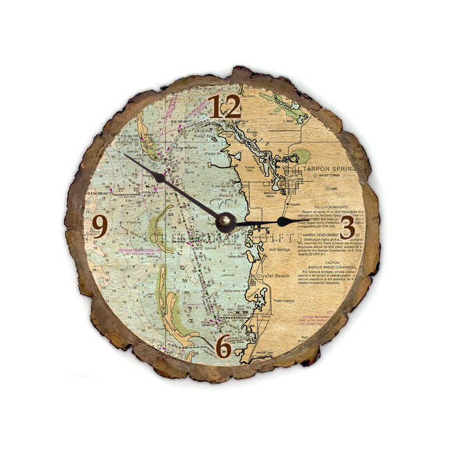 Tarpon Springs, FL- Wood Clock