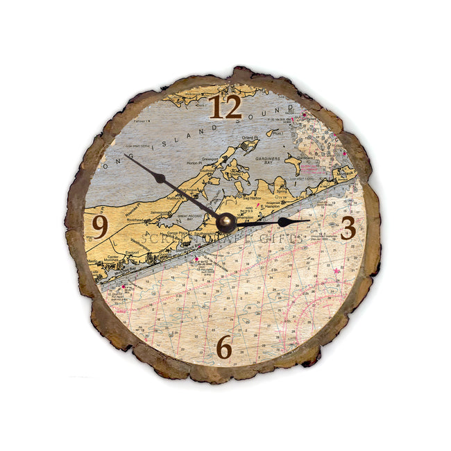 The Hamptons, NY- Wood Clock