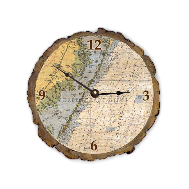 Long Beach Island, NJ- Wood Clock