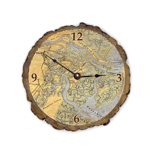 Savannah, GA- Wood Clock