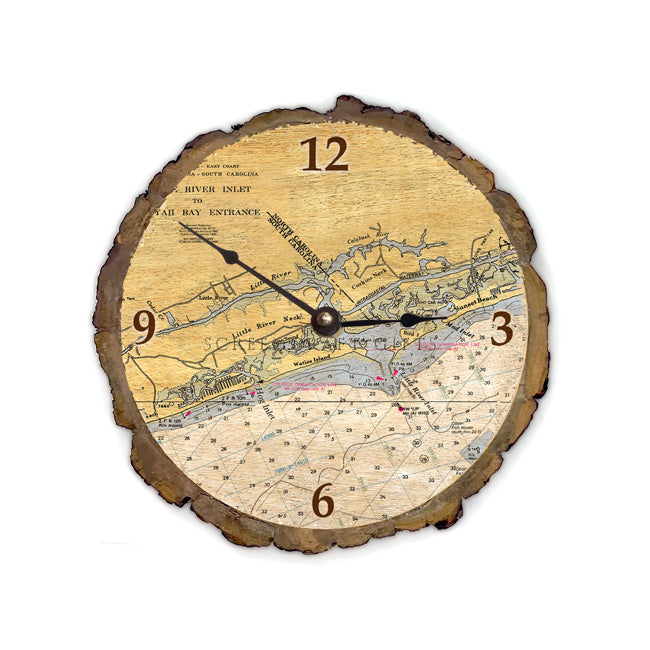 Little River Inlet, SC- Wood Clock