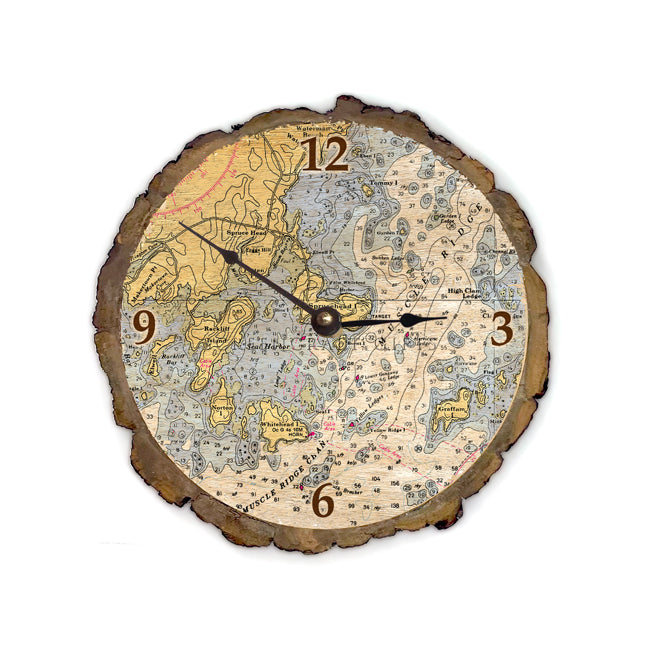 Spruce Head, ME- Wood Clock