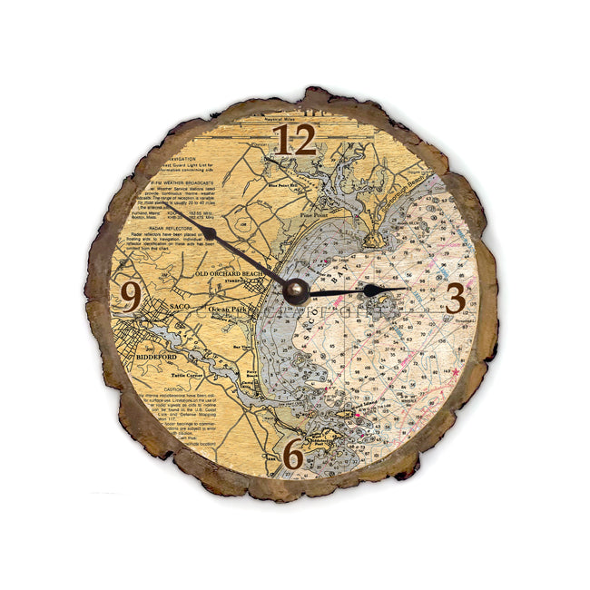 Old Orchard Beach, ME- Wood Clock