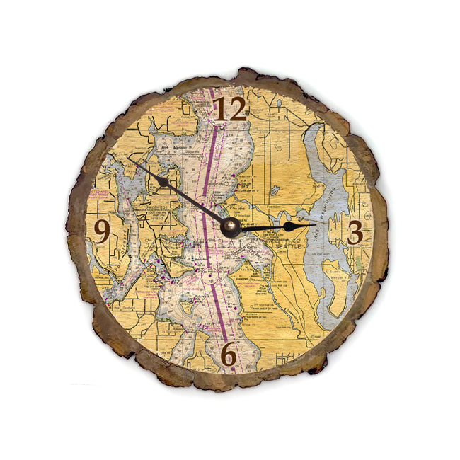 Seattle, WA- Wood Clock