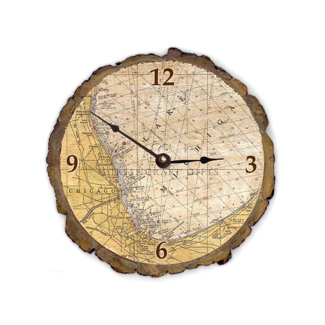 Chicago, IL -  Wood Clock