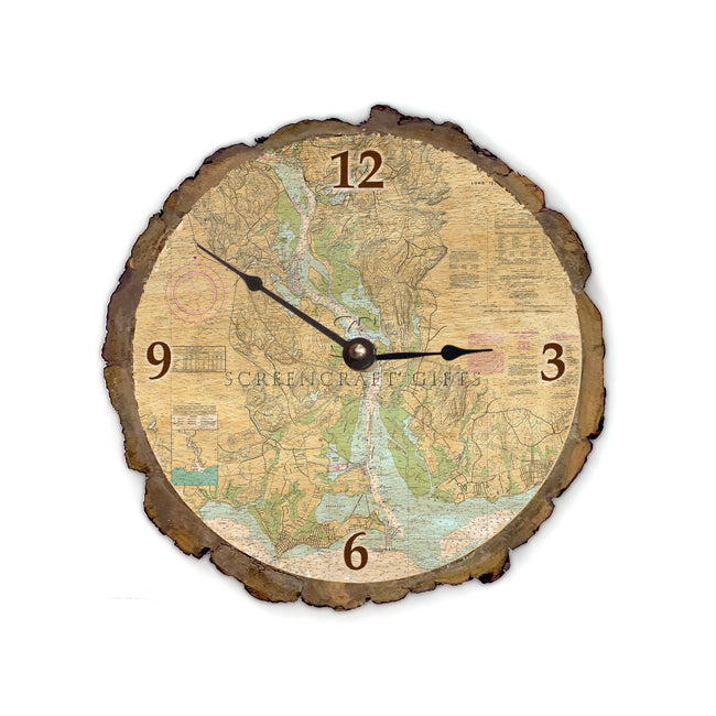 Connecticut River- Wood Clock