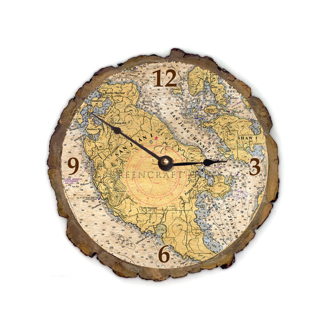 San Juan Island, WA -  Wood Clock