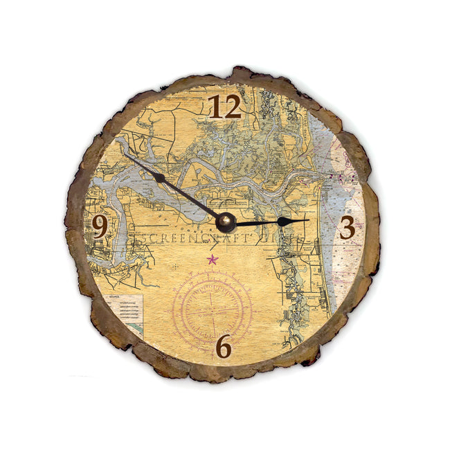 Jacksonville, FL - Wood Clock