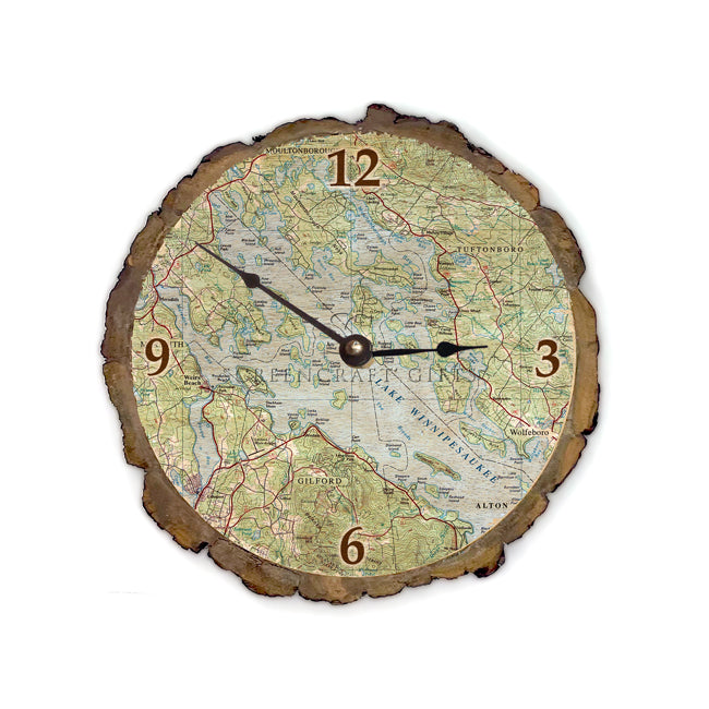 Lake Winnipesaukee, NH -  Wood Clock
