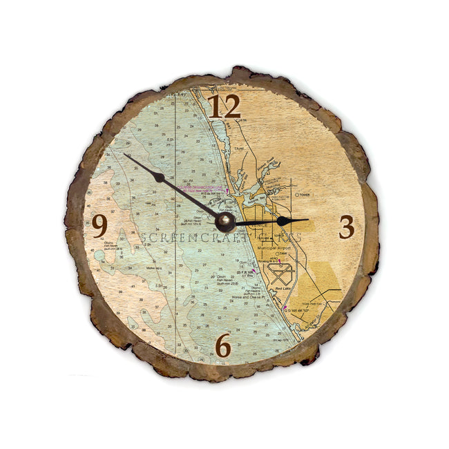 Venice, FL - Wood Clock
