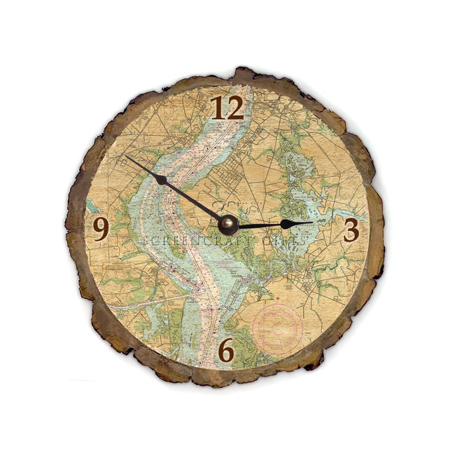 Pennsville, NJ- Wood Clock