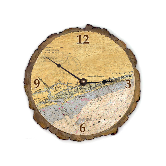 Sunset Beach, NC - Wood Clock