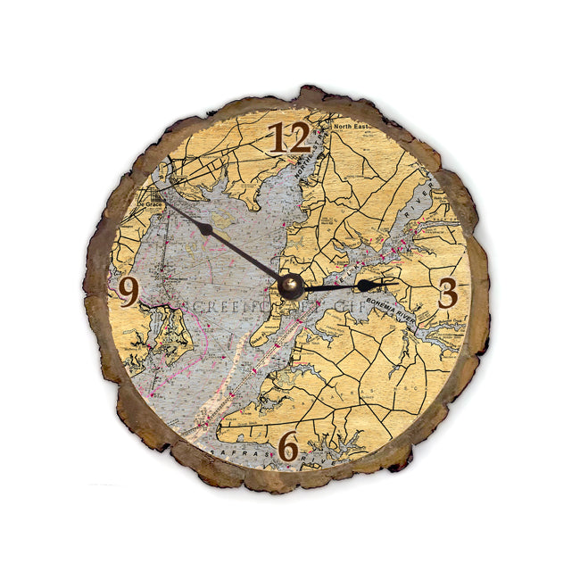 North East, MD - Wood Clock