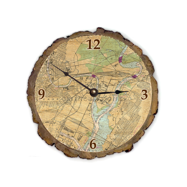 Newark, NJ - Wood Clock