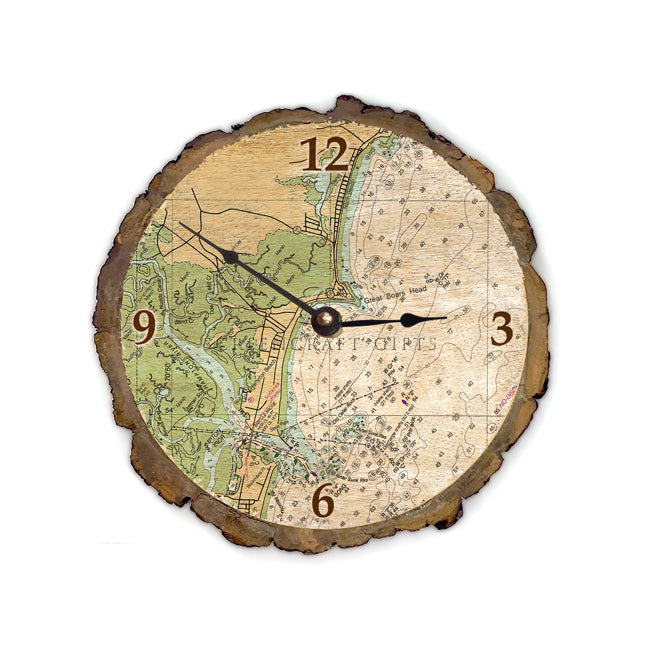 Hampton, NH  - Wood Clock