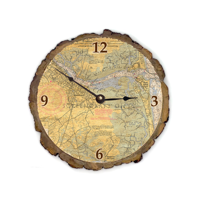 Newburyport, MA - Wood Clock