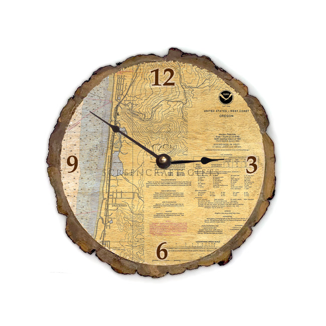 Rockaway, OR- Wood Clock