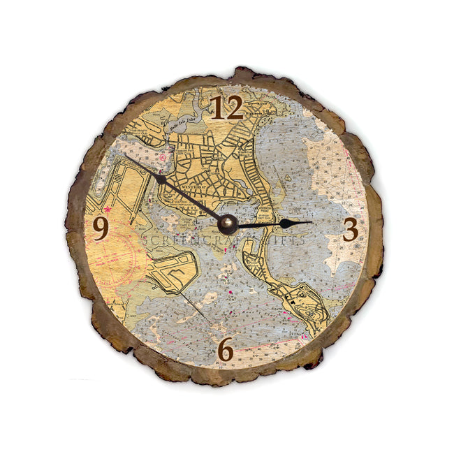 Winthrop, MA- Wood Clock