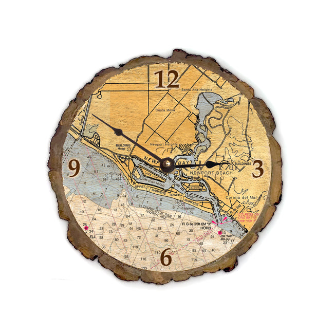 Newport Beach, CA- Wood Clock