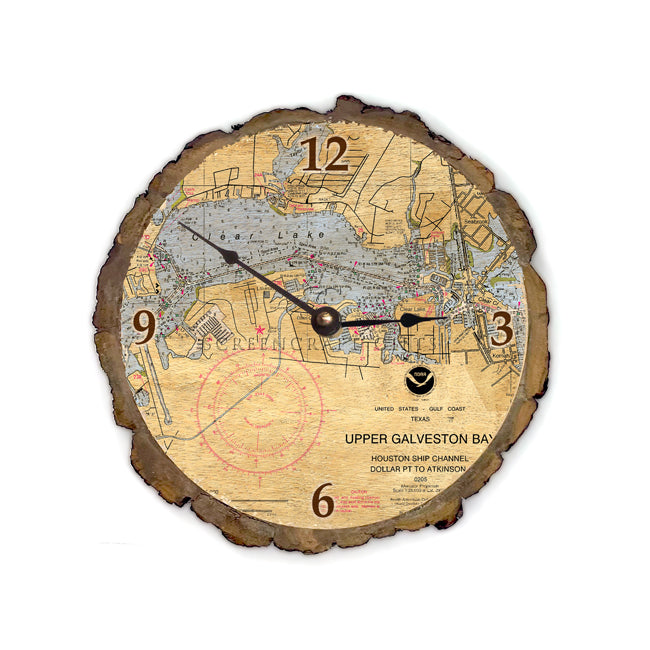 Clear Lake, TX-  Wood Clock