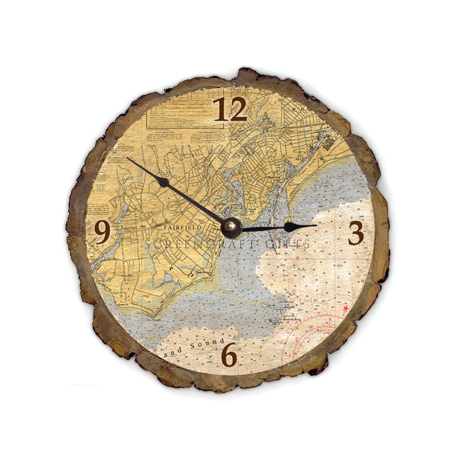 Fairfield, CT- Wood Clock