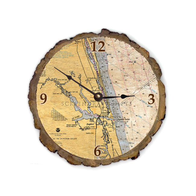 Jupiter, FL- Wood Clock