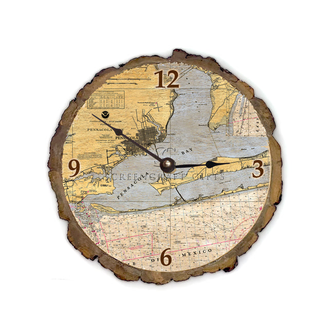 Pensacola, FL- Wood Clock