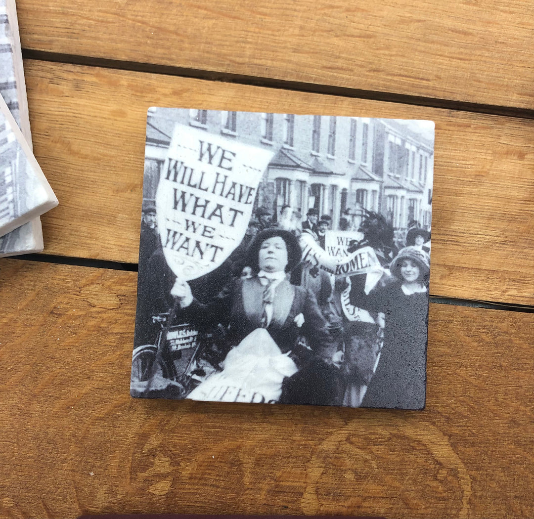 Suffragette- marble coaster