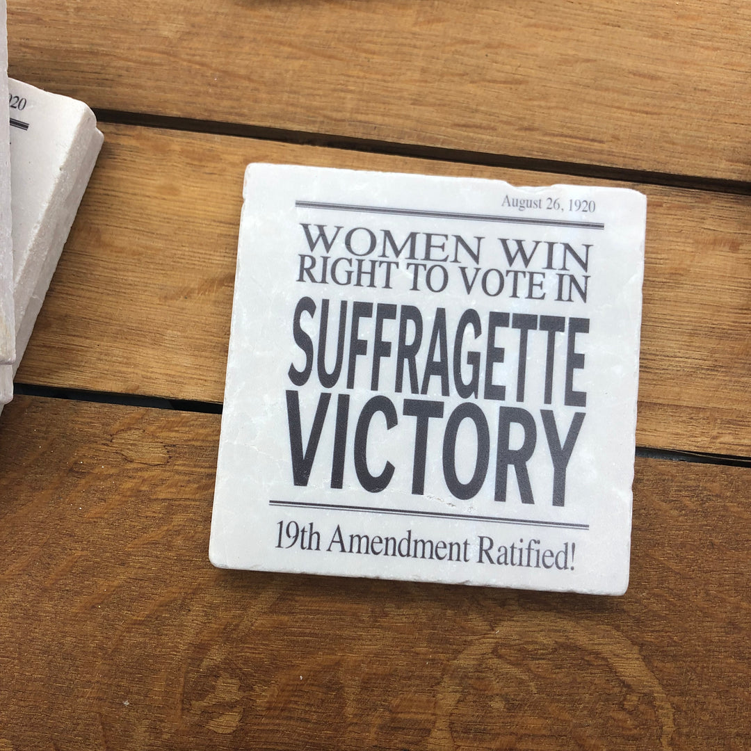 Suffragette- marble coaster
