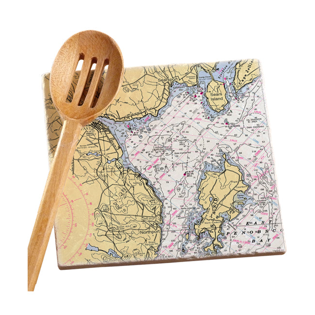Belfast, ME  - Marble Trivet
