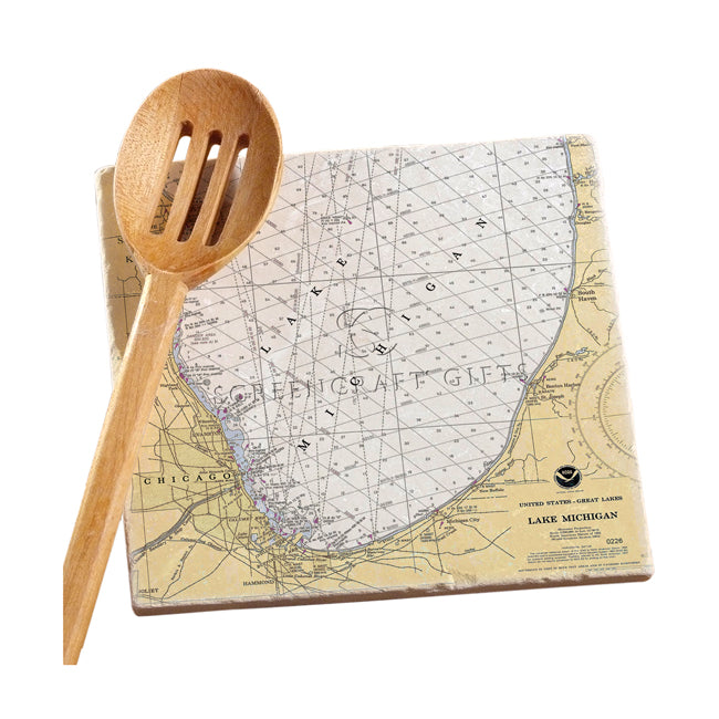 Lake Michigan -  Marble Trivet