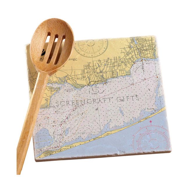 Sayville, NY-  Marble Trivet