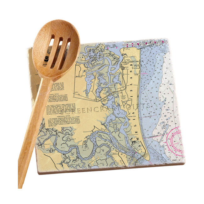 Amelia Island, FL - Marble Trivet