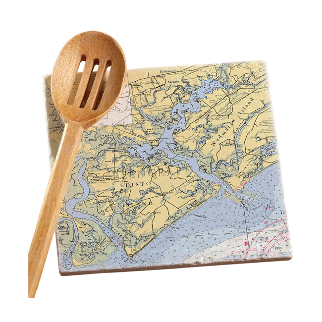 Edisto Island, SC - Marble Trivet