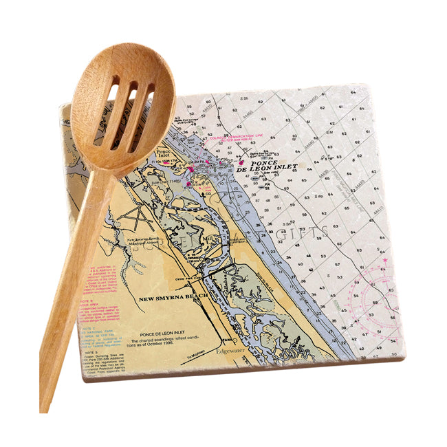 New Smyrna Beach, FL- Marble Trivet