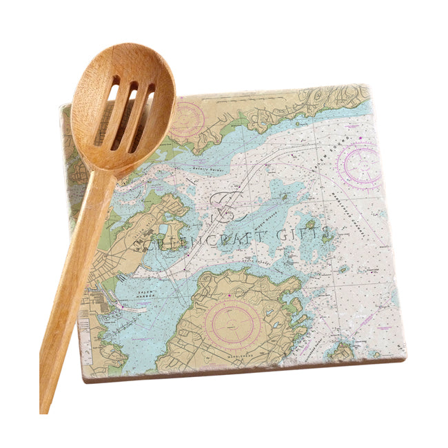 North Shore, MA - Marble Trivet