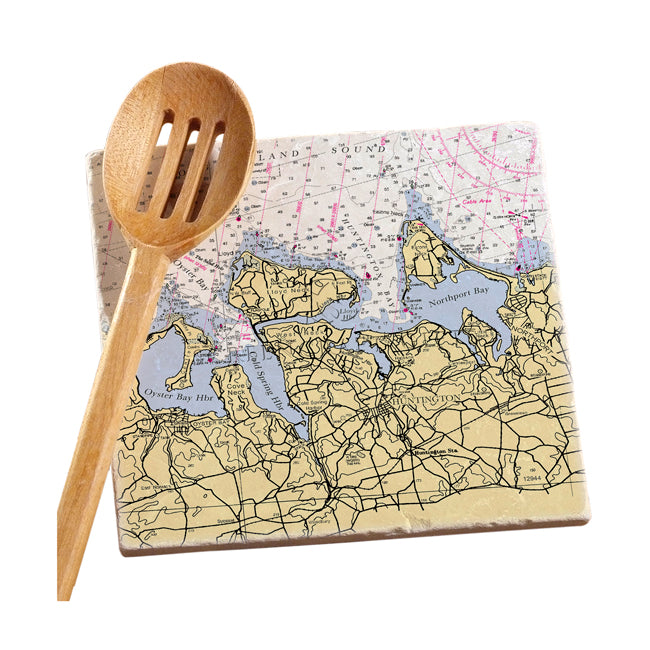 Huntington Bay, NY- Marble Trivet